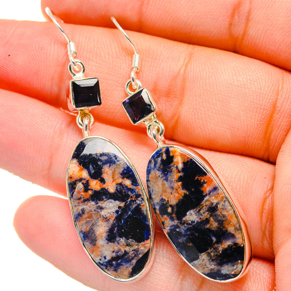 Sodalite Earrings handcrafted by Anasilvercos - EARR422680