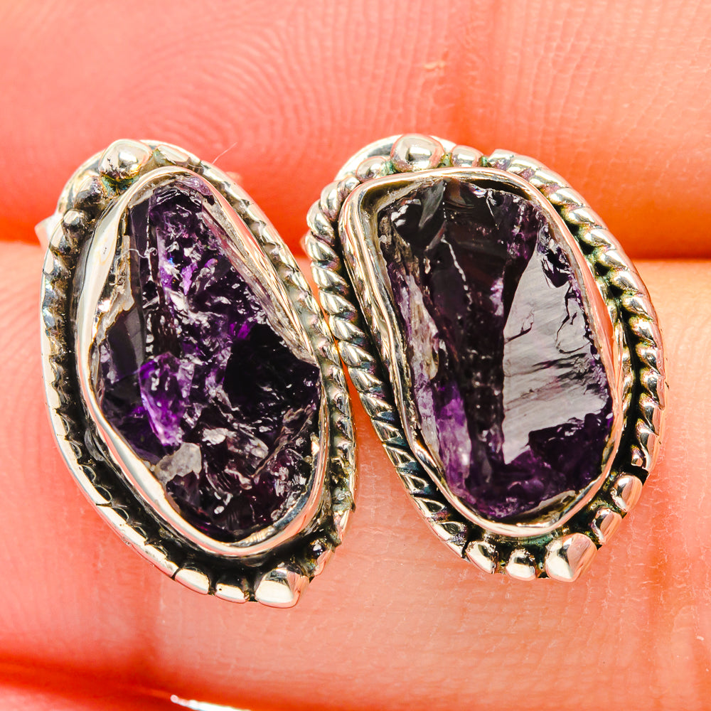 Amethyst Earrings handcrafted by Anasilvercos - EARR422690