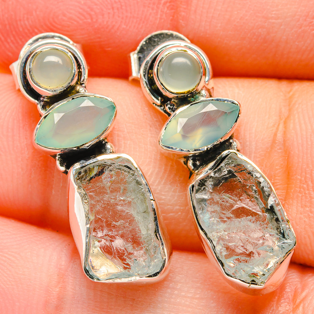 Aquamarine Earrings handcrafted by Anasilvercos - EARR422731