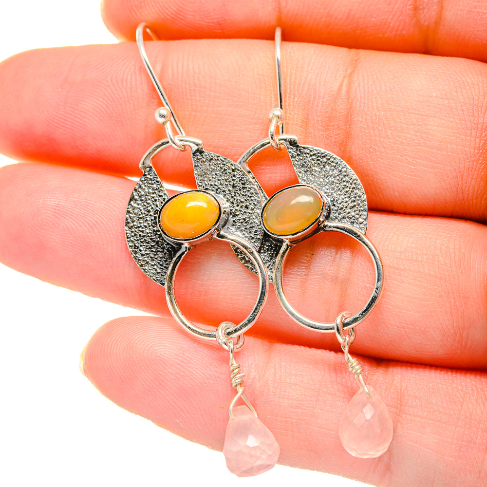 Ethiopian Opal Earrings handcrafted by Anasilvercos - EARR422760