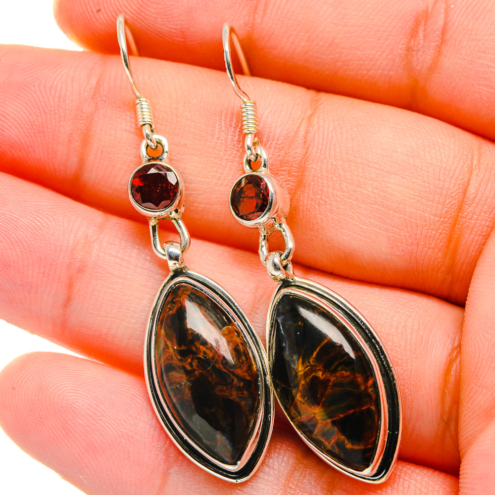 Pietersite Earrings handcrafted by Anasilvercos - EARR422762