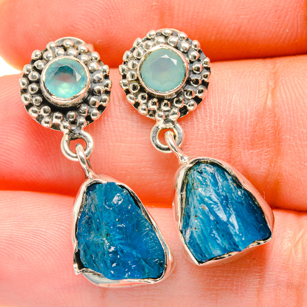 Apatite Earrings handcrafted by Anasilvercos - EARR422766