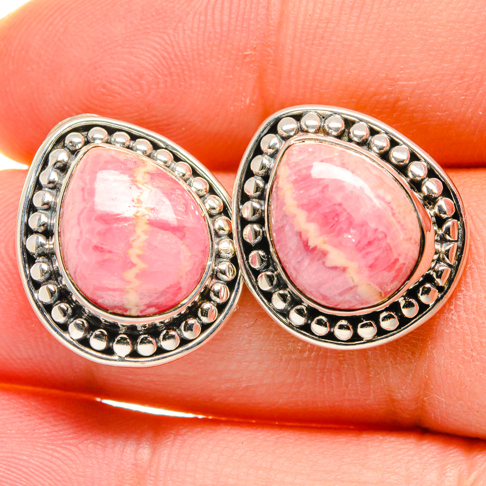 Rhodochrosite Earrings handcrafted by Anasilvercos - EARR422767