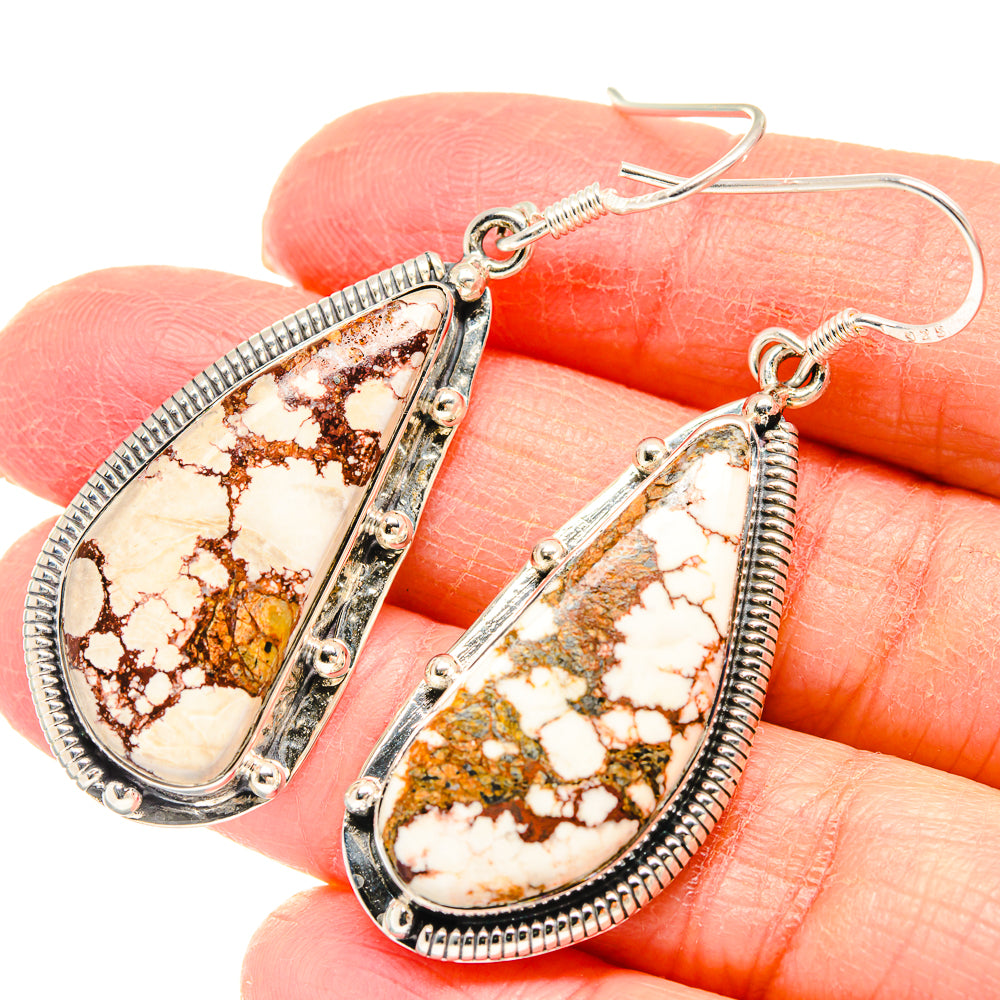 Wild Horse Jasper Earrings handcrafted by Anasilvercos - EARR422787