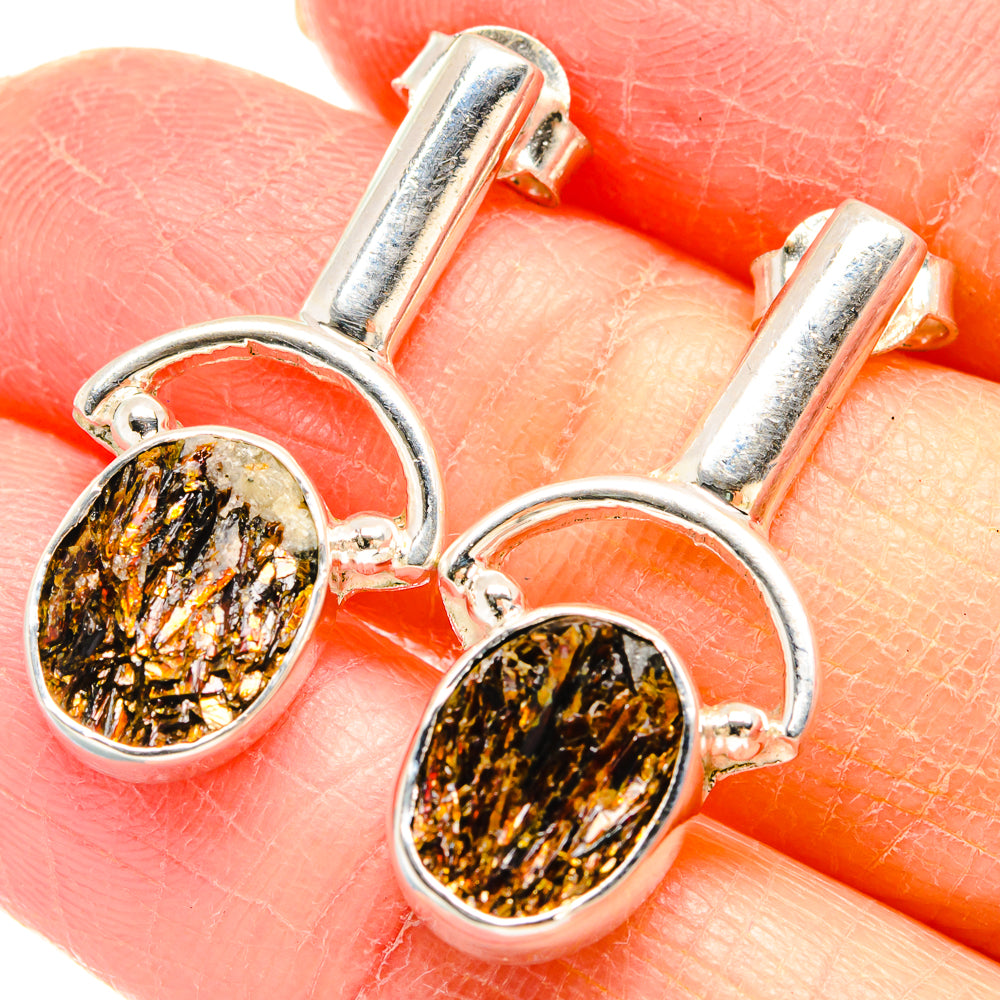 Astrophyllite Earrings handcrafted by Anasilvercos - EARR422791