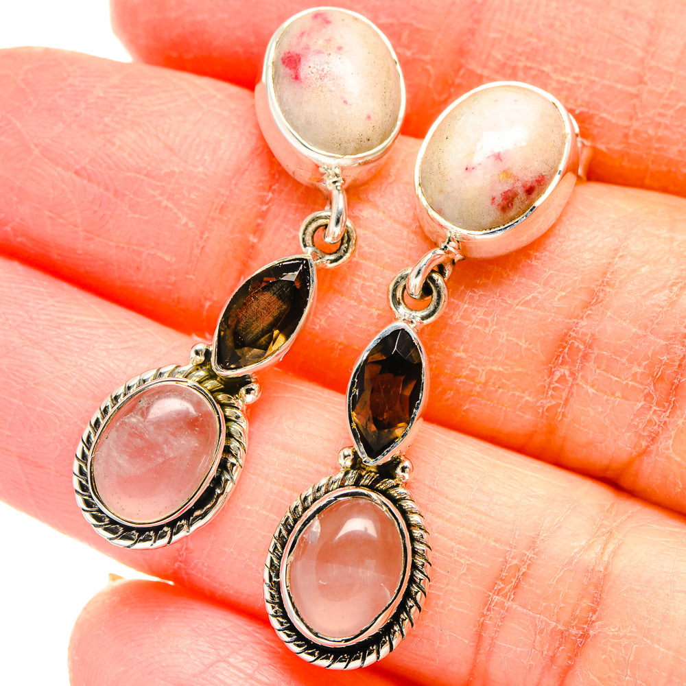 Thulite Earrings handcrafted by Anasilvercos - EARR422800