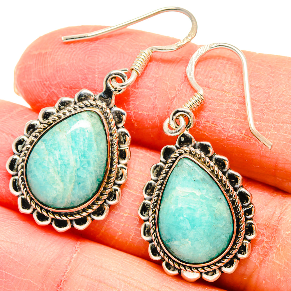 Amazonite Earrings handcrafted by Anasilvercos - EARR422803