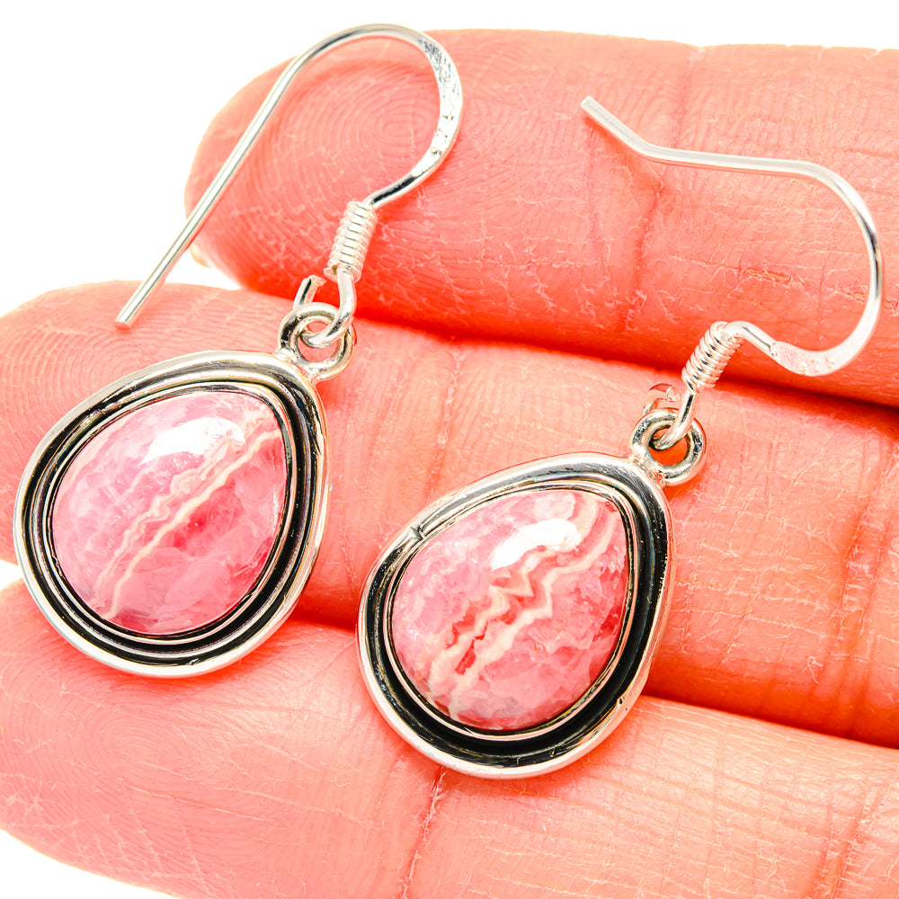 Rhodochrosite Earrings handcrafted by Anasilvercos - EARR422829