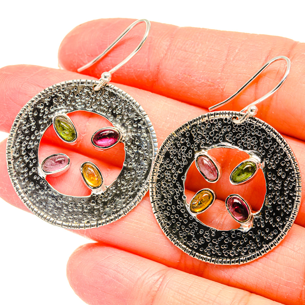 Pink Tourmaline Earrings handcrafted by Anasilvercos - EARR422836