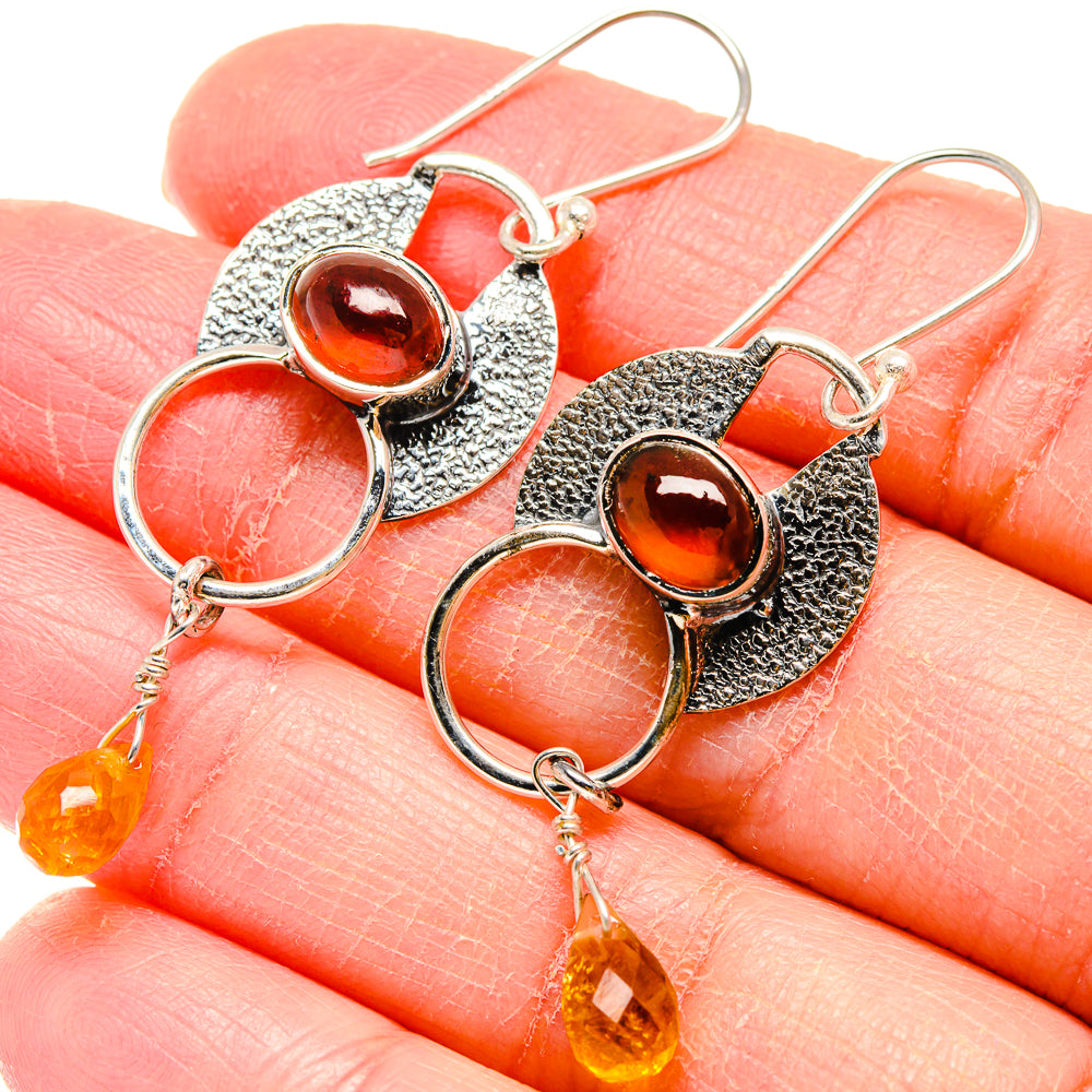 Carnelian Earrings handcrafted by Anasilvercos - EARR422848