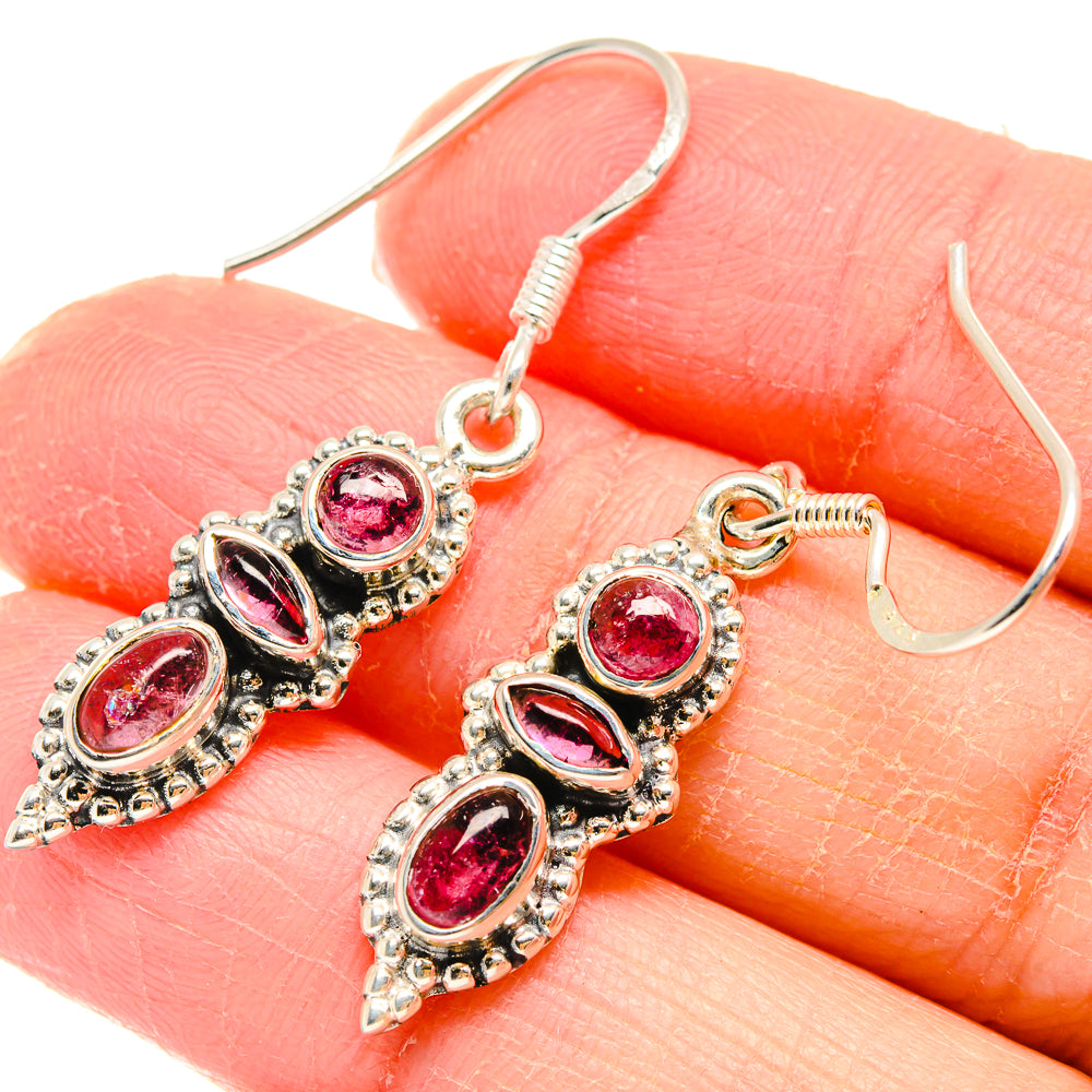 Pink Tourmaline Earrings handcrafted by Anasilvercos - EARR422854