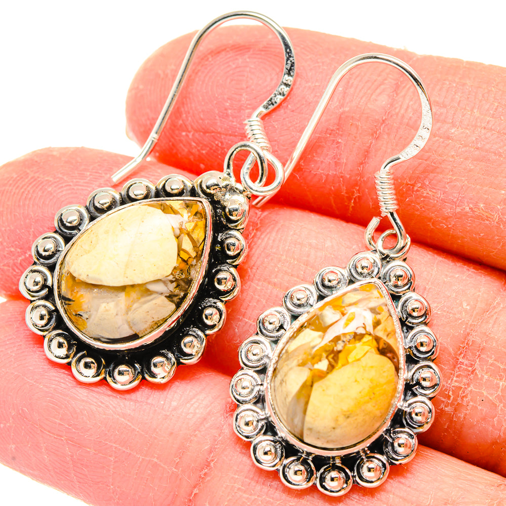 Brecciated Mookaite Earrings handcrafted by Anasilvercos - EARR422867