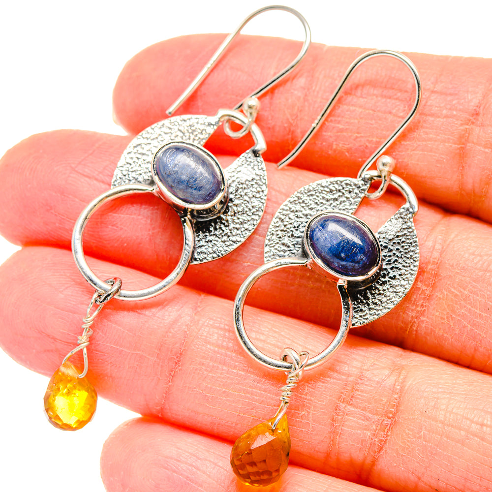 Kyanite Earrings handcrafted by Anasilvercos - EARR422869