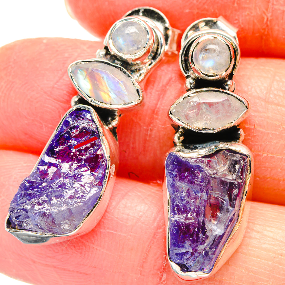 Tanzanite Earrings handcrafted by Anasilvercos - EARR422884