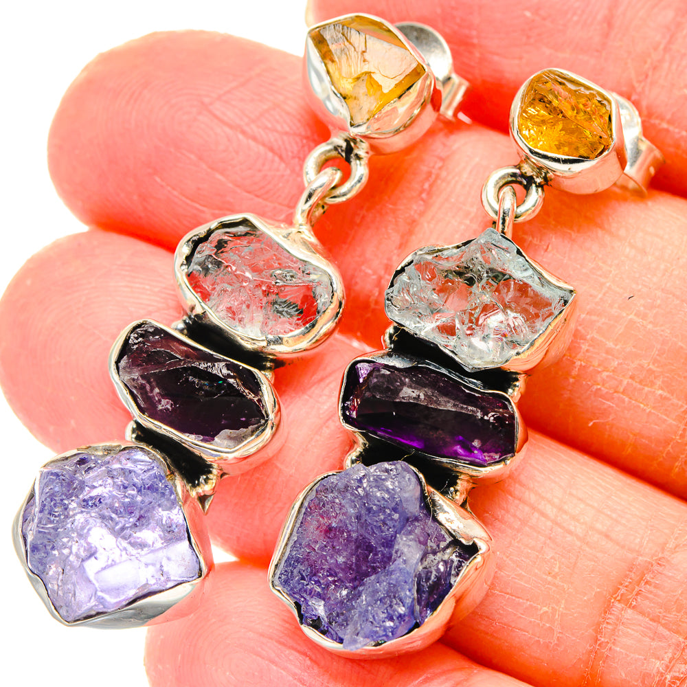 Tanzanite Earrings handcrafted by Anasilvercos - EARR422894