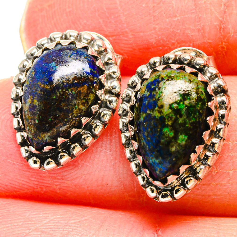 Azurite Earrings handcrafted by Anasilvercos - EARR422901
