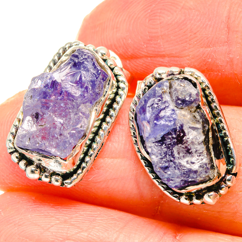 Tanzanite Earrings handcrafted by Anasilvercos - EARR422919