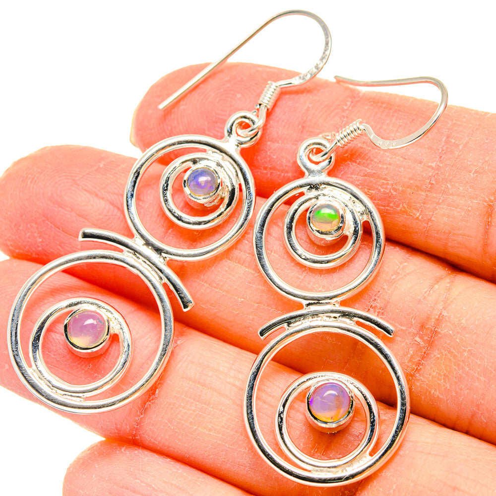 Ethiopian Opal Earrings handcrafted by Anasilvercos - EARR422933