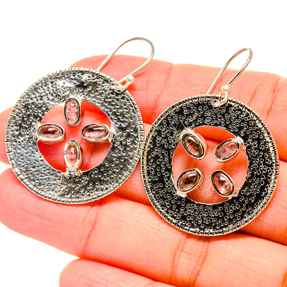 Pink Tourmaline Earrings handcrafted by Anasilvercos - EARR422939