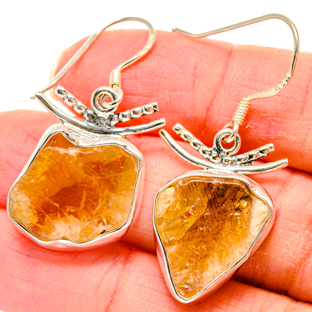 Citrine Earrings handcrafted by Anasilvercos - EARR422941