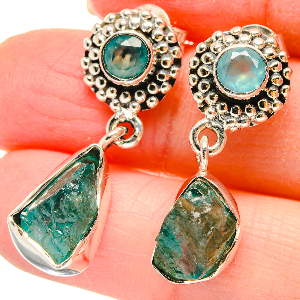 Apatite Earrings handcrafted by Anasilvercos - EARR422942