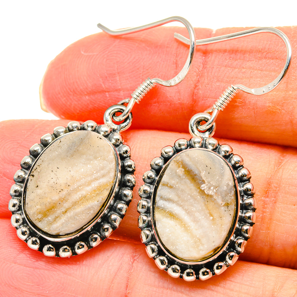 Desert Druzy Earrings handcrafted by Anasilvercos - EARR422992