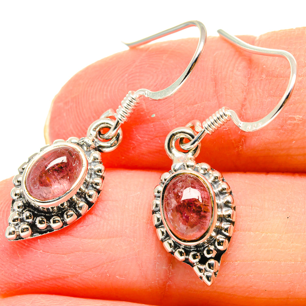 Pink Tourmaline Earrings handcrafted by Anasilvercos - EARR422995