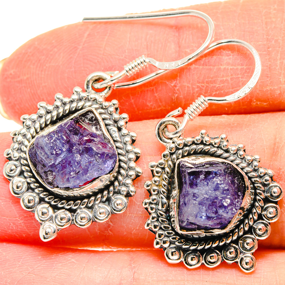 Tanzanite Earrings handcrafted by Anasilvercos - EARR423023