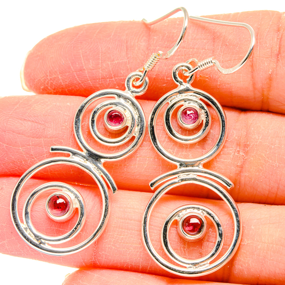 Pink Tourmaline Earrings handcrafted by Anasilvercos - EARR423059