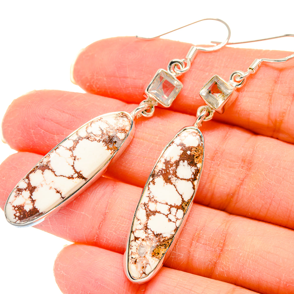 Wild Horse Jasper Earrings handcrafted by Anasilvercos - EARR423062