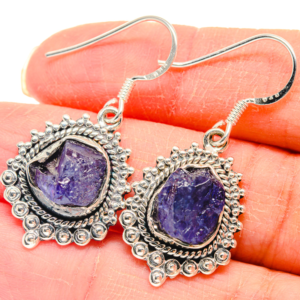 Tanzanite Earrings handcrafted by Anasilvercos - EARR423068