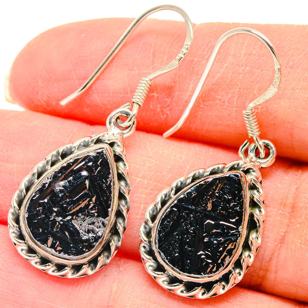 Shungite Earrings handcrafted by Anasilvercos - EARR423079