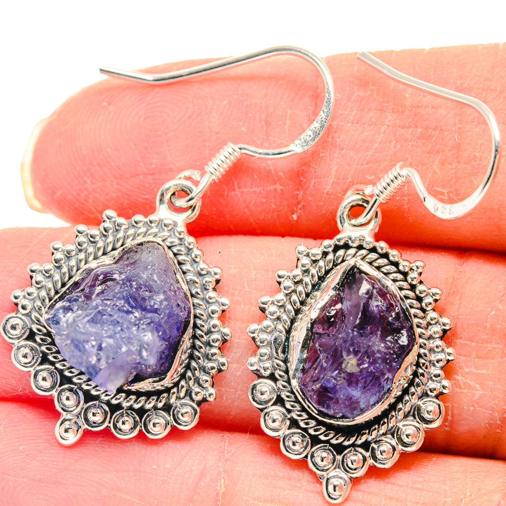 Tanzanite Earrings handcrafted by Anasilvercos - EARR423099