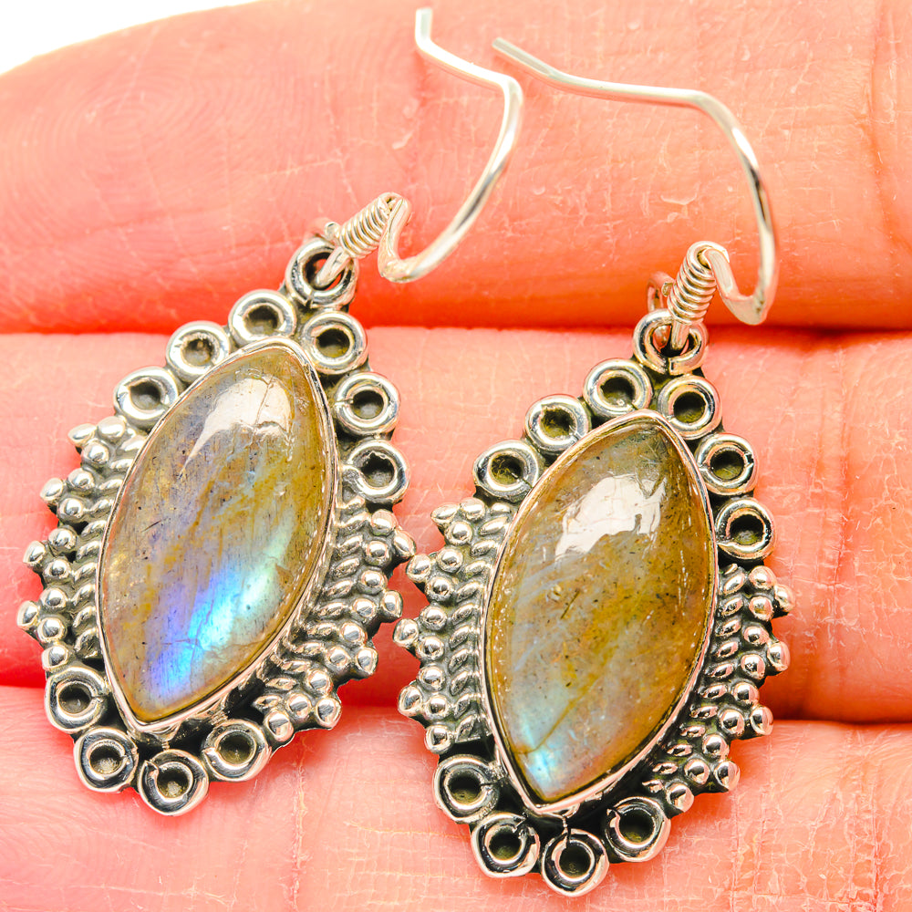 Labradorite Earrings handcrafted by Anasilvercos - EARR423100