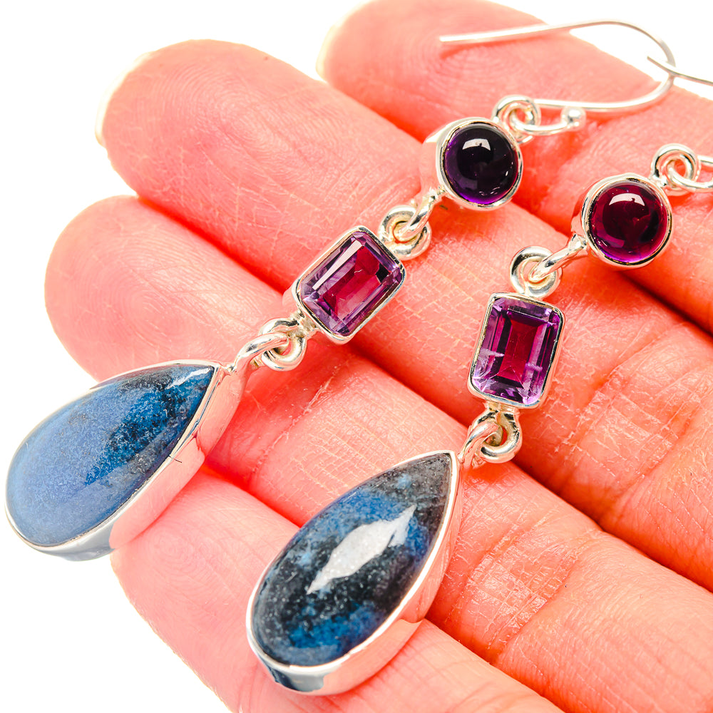 Shattuckite Earrings handcrafted by Anasilvercos - EARR423111