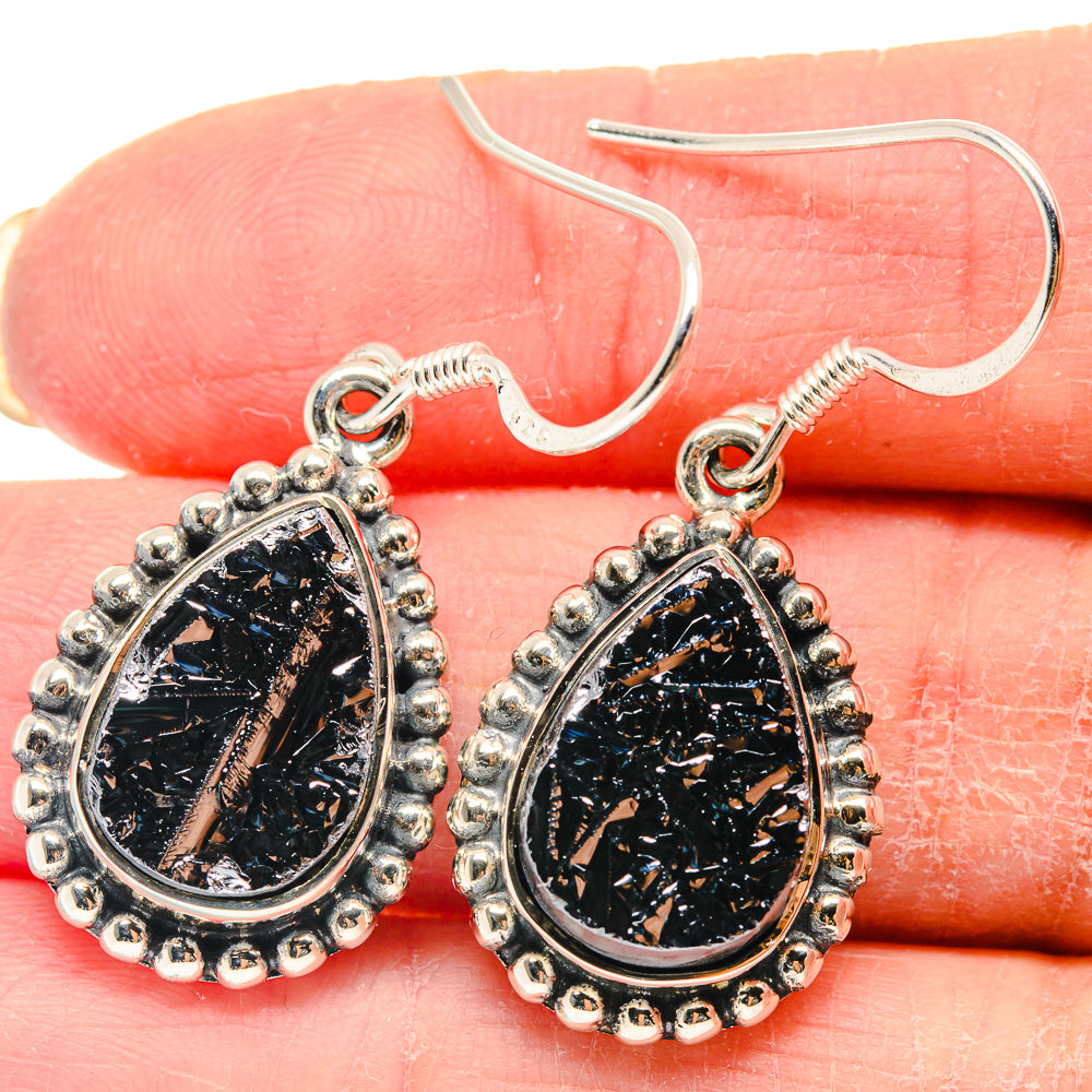 Shungite Earrings handcrafted by Anasilvercos - EARR423136