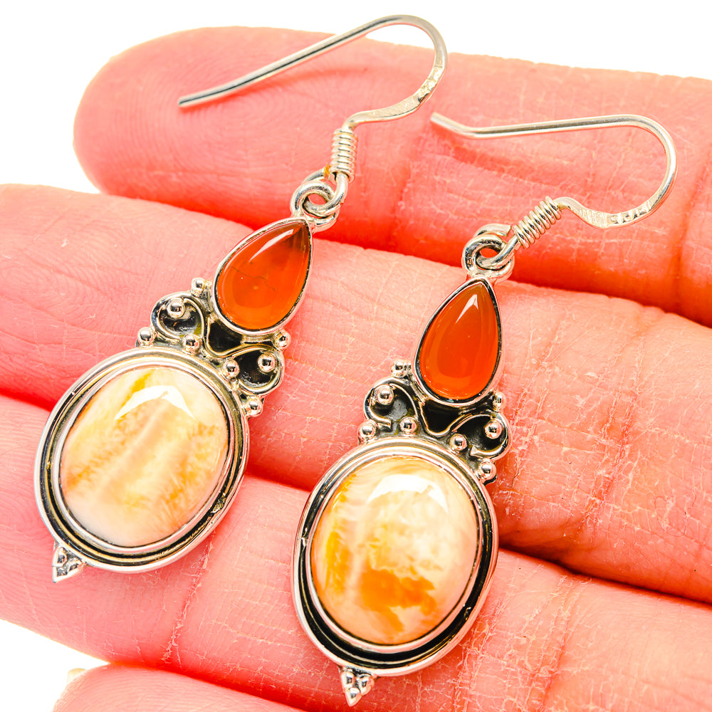 Scolecite Earrings handcrafted by Anasilvercos - EARR423192