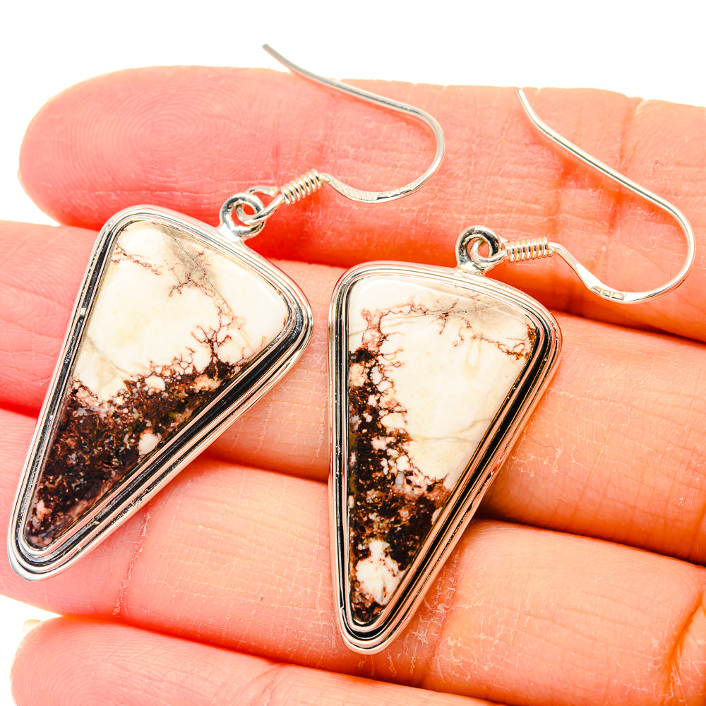 Wild Horse Jasper Earrings handcrafted by Anasilvercos - EARR423198