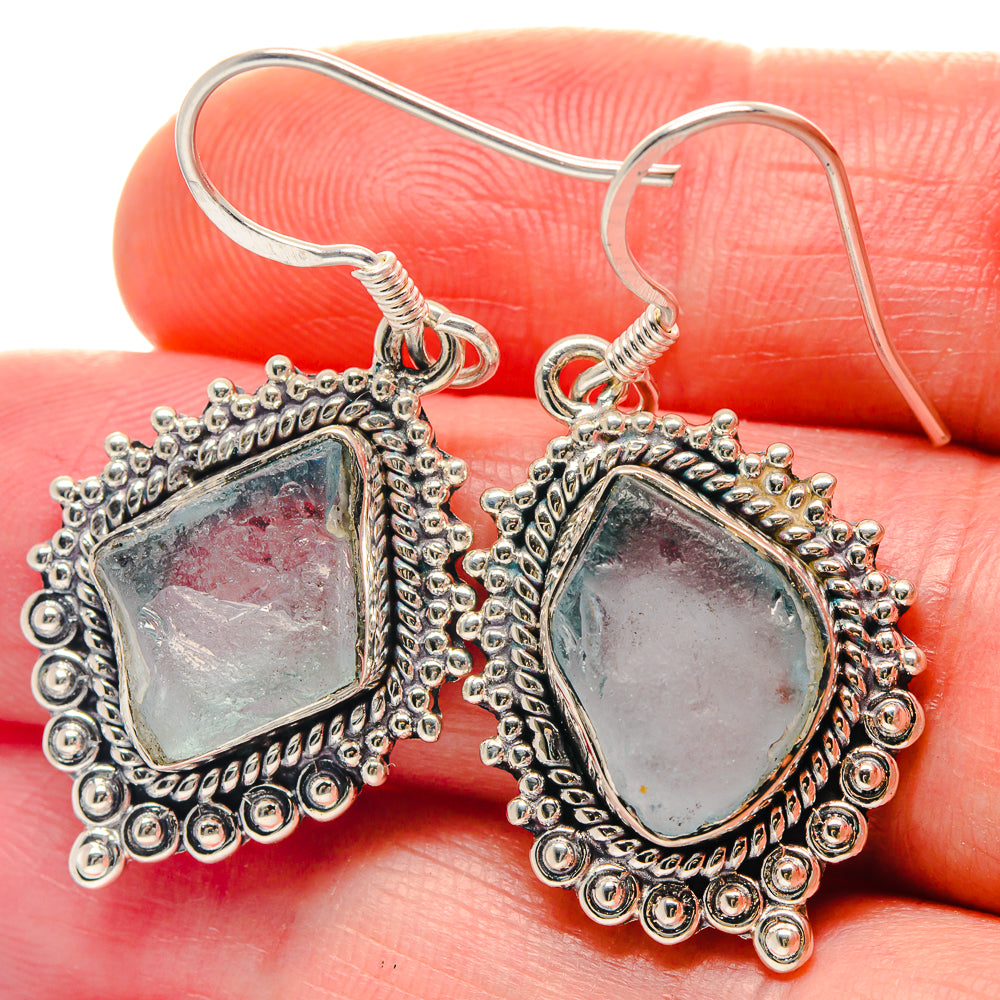 Aquamarine Earrings handcrafted by Anasilvercos - EARR423236