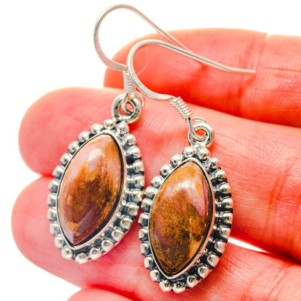 Phosphosiderite Earrings handcrafted by Anasilvercos - EARR423243
