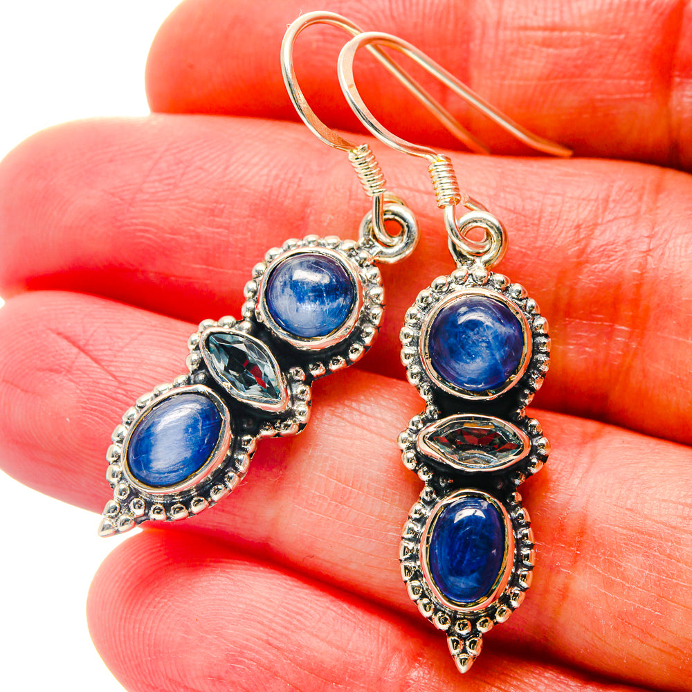 Kyanite Earrings handcrafted by Anasilvercos - EARR423249