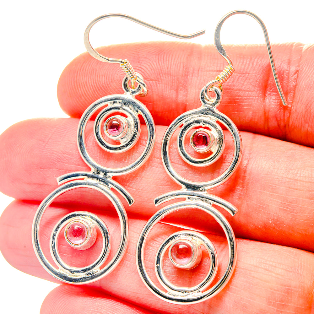 Pink Tourmaline Earrings handcrafted by Anasilvercos - EARR423257