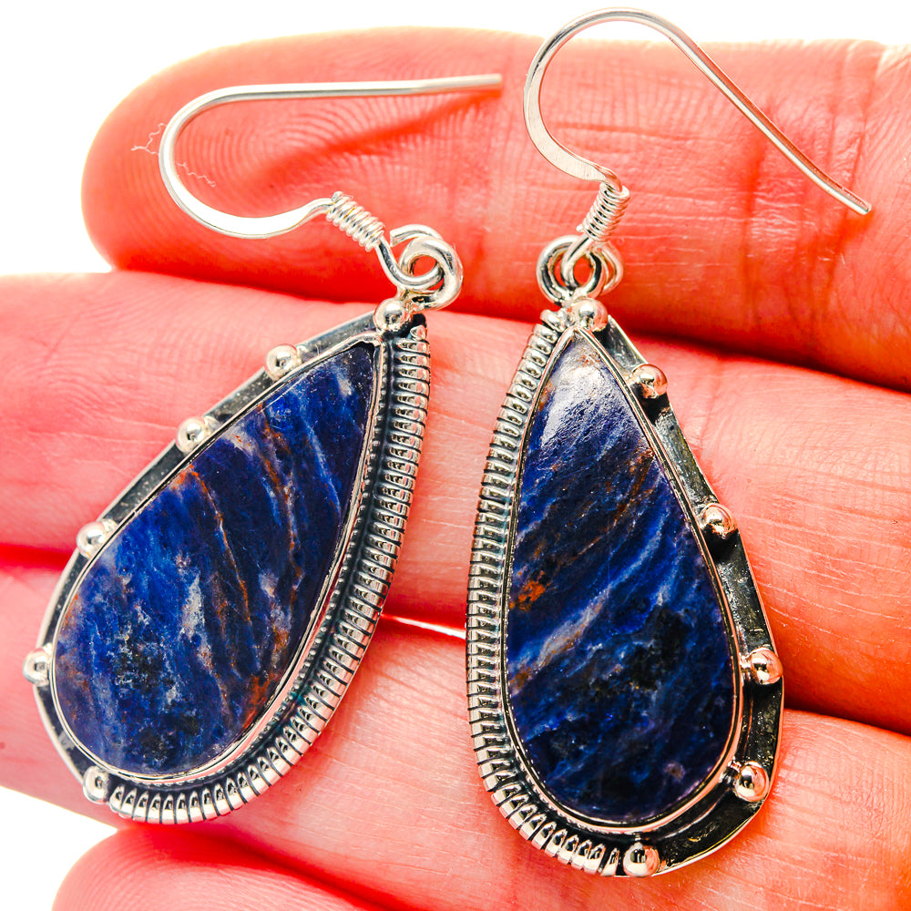 Sodalite Earrings handcrafted by Anasilvercos - EARR423261