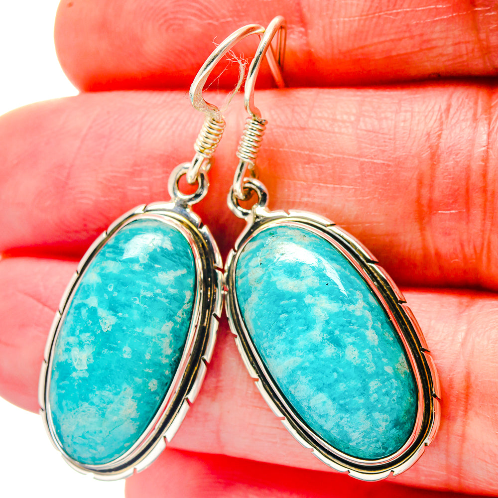 Amazonite Earrings handcrafted by Anasilvercos - EARR423284