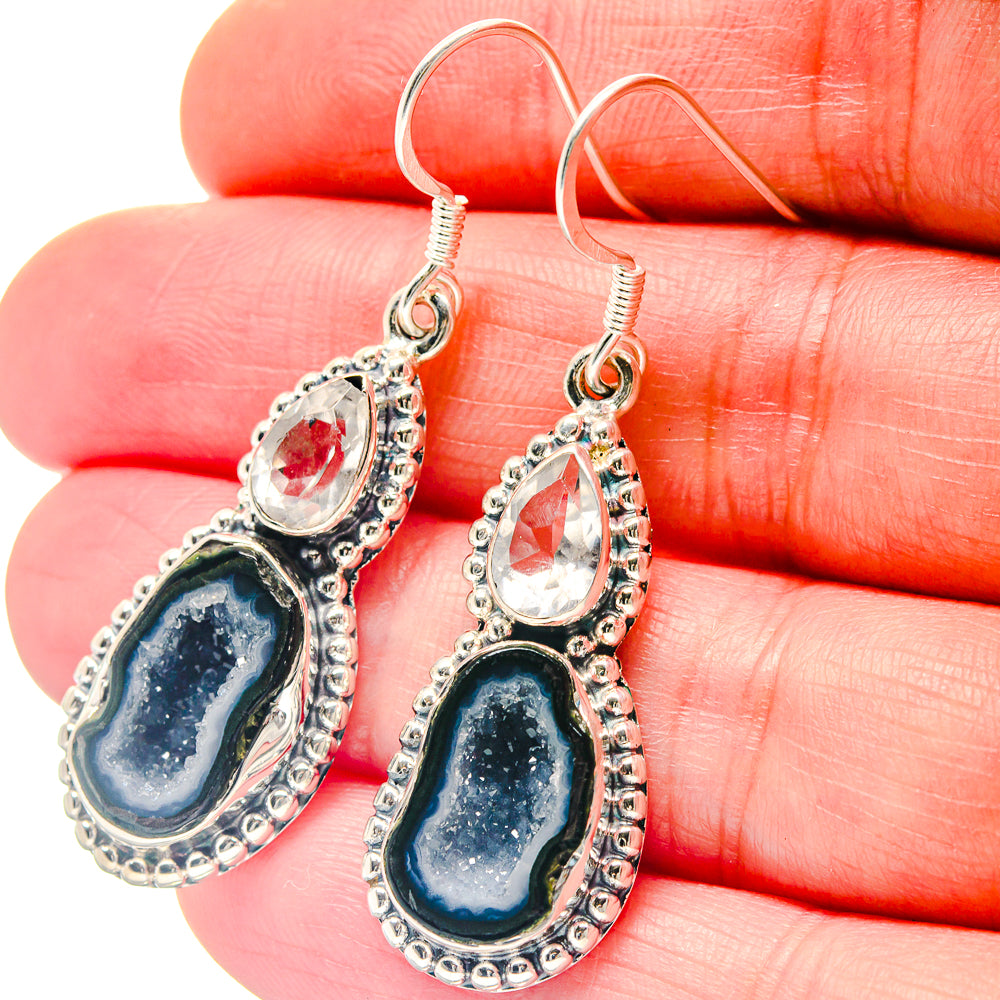 Coconut Geode Slice Earrings handcrafted by Anasilvercos - EARR423291