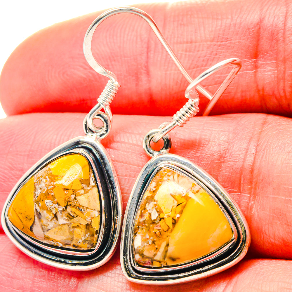 Brecciated Mookaite Earrings handcrafted by Anasilvercos - EARR423292