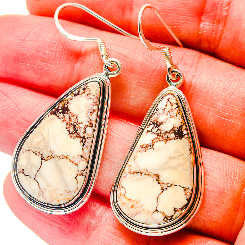 Wild Horse Jasper Earrings handcrafted by Anasilvercos - EARR423293