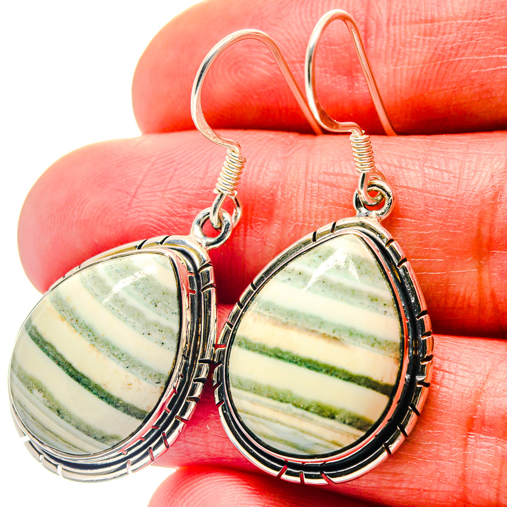 Ocean Jasper Earrings handcrafted by Anasilvercos - EARR423300