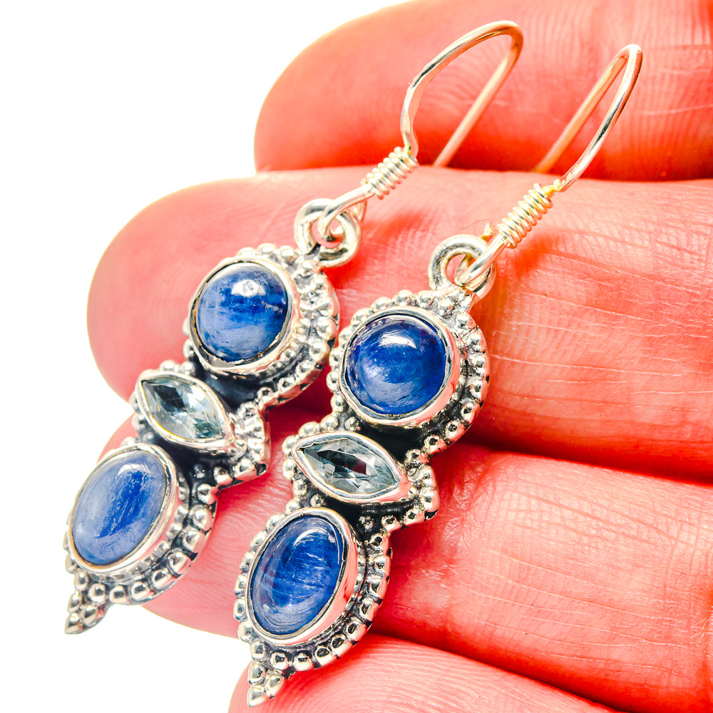 Kyanite Earrings handcrafted by Anasilvercos - EARR423307