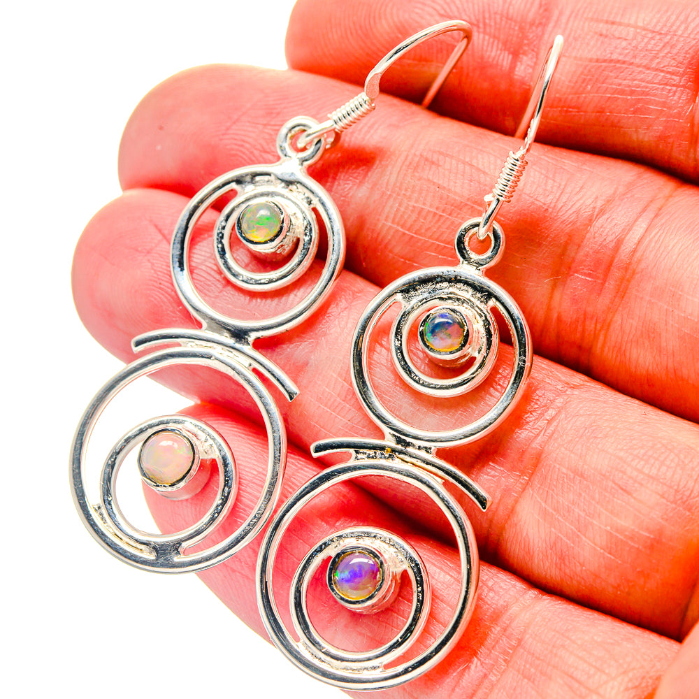 Ethiopian Opal Earrings handcrafted by Anasilvercos - EARR423309